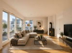 Wohnbereich, KI-generiert - Zwischen Grunewald und Ku’damm: Penthouse mit perfekter Ausstattung