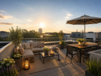 Dachterrasse, KI-generiert - Zwischen Grunewald und Ku’damm: Penthouse mit perfekter Ausstattung