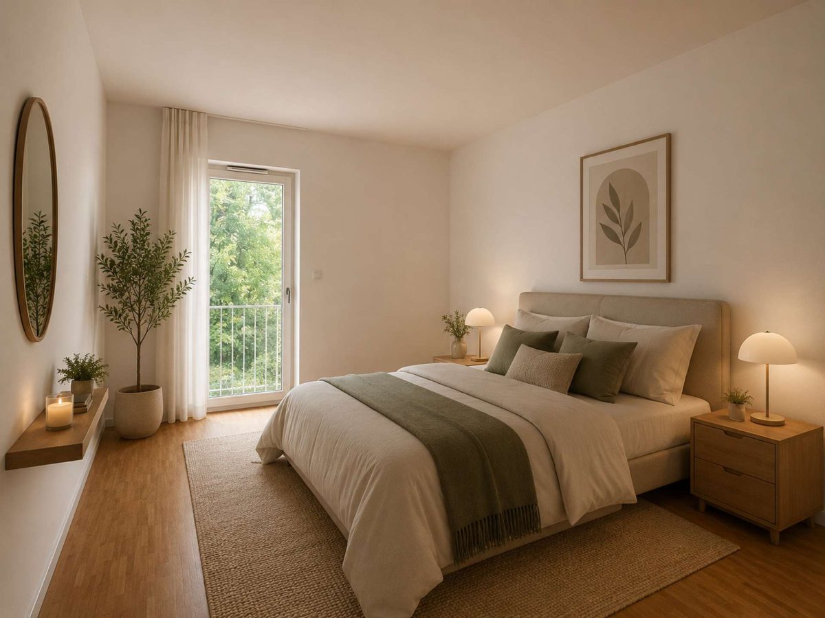 Schlafzimmer KI-generiert